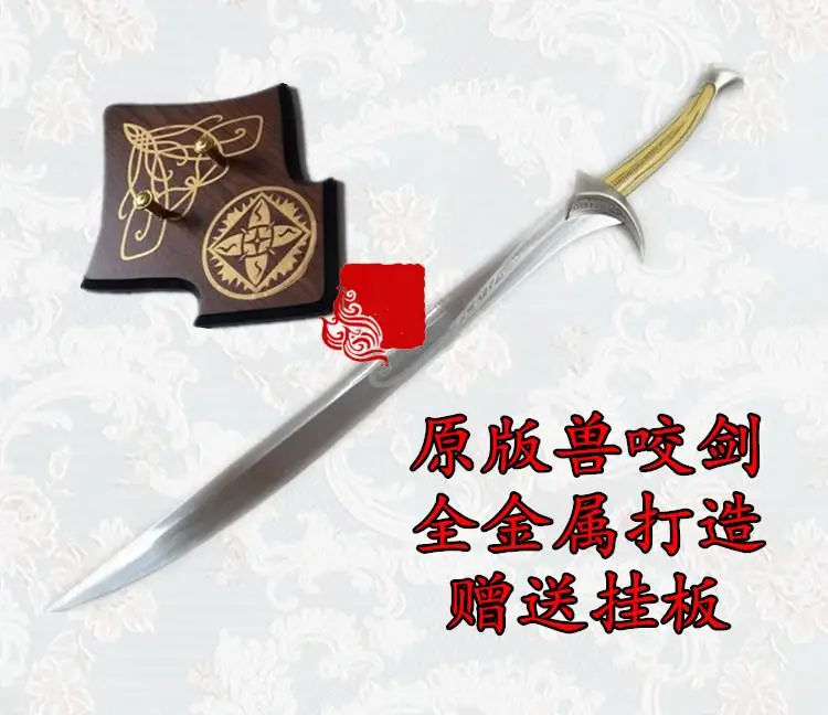 Новый Фильм Властелин колец ANDURIL Меч короля безудержного Арагорна W/руны|lord of|lord of