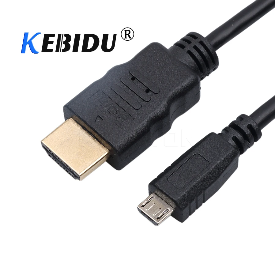 Kebidu 1 5 м Универсальный Micro USB к HDMI совместимый кабель 1080P HDTV адаптер оптовая