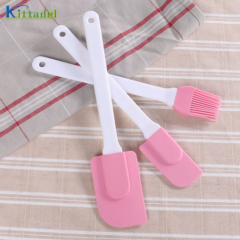 3 шт./компл. пищевой силиконовый инструмент лопатка для торта набор кистей