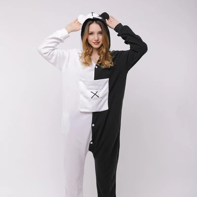 Взрослыеkigurumi ботинки для косплея данганронпа Уганда медведь Монокума Костюмы