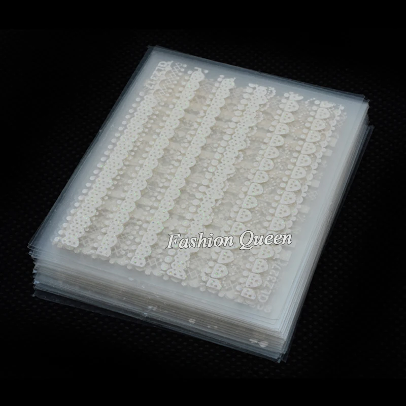 Лидер продаж 30 листов белые кружевные наклейки для ногтей | Красота и здоровье