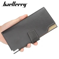 2019 baellerry men wallet long card bag multifunctional triple discount ticket folder horizontal wallet