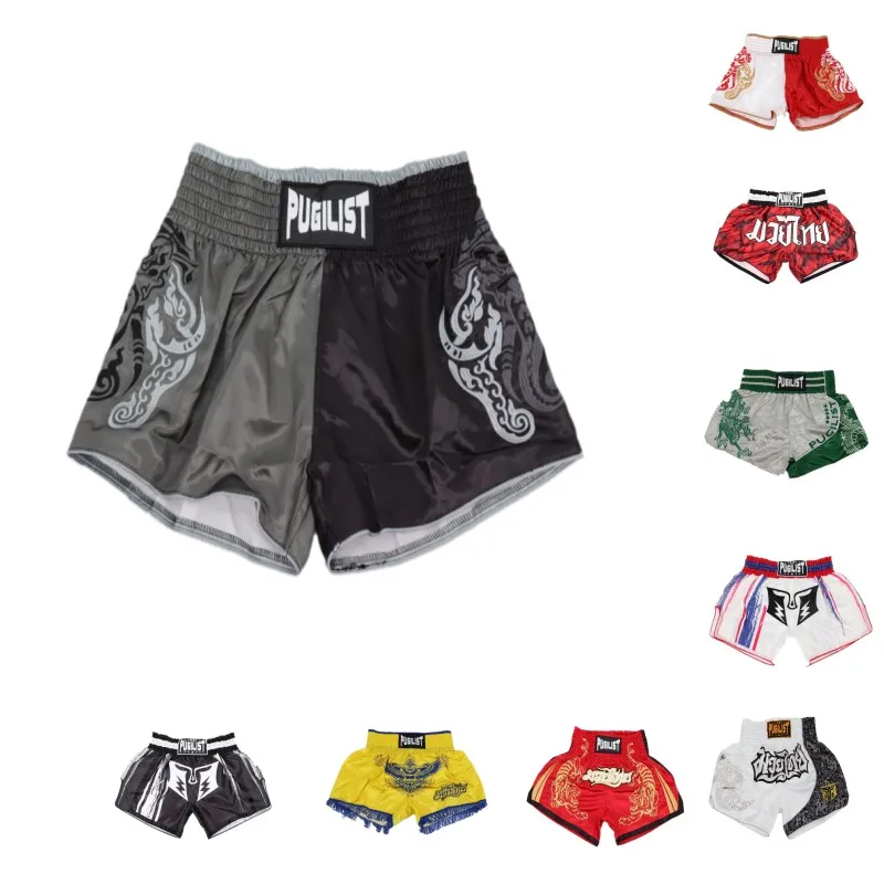 Шорты Freestyle MMa Muay Thai для детей и мальчиков тренировочные трусы кикбоксинга борьбы
