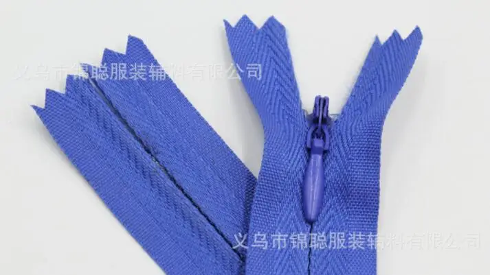 blue 20, 28, 35, 40, 45, 50, 60 см, белый, черный, темно-синий, 3#, нейлон, невидимые молнии, змеевик, портной, для шитья, ручной работы, аксессуары для одежды A10 - Цвет: blue