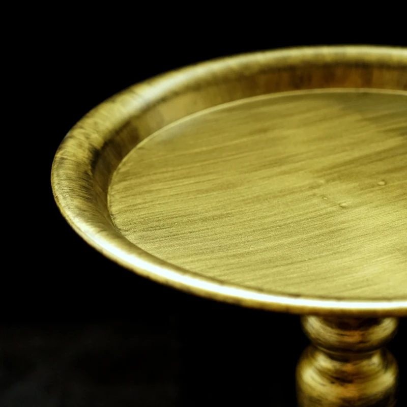 Винтажный Золотой цвет высокие подставки для пирога Свадьба День рождения