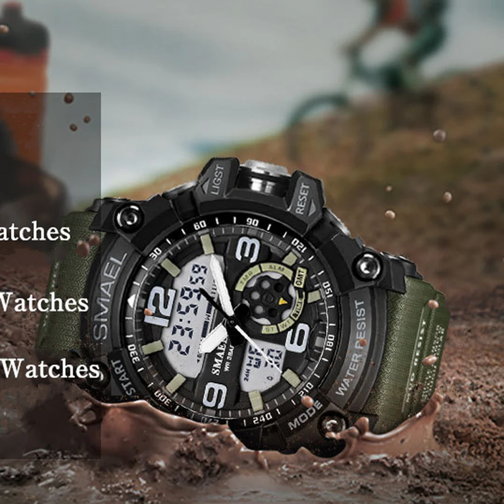 2018 новые роскошные стильные модные мужские цифровые часы спортивные военные 50 м