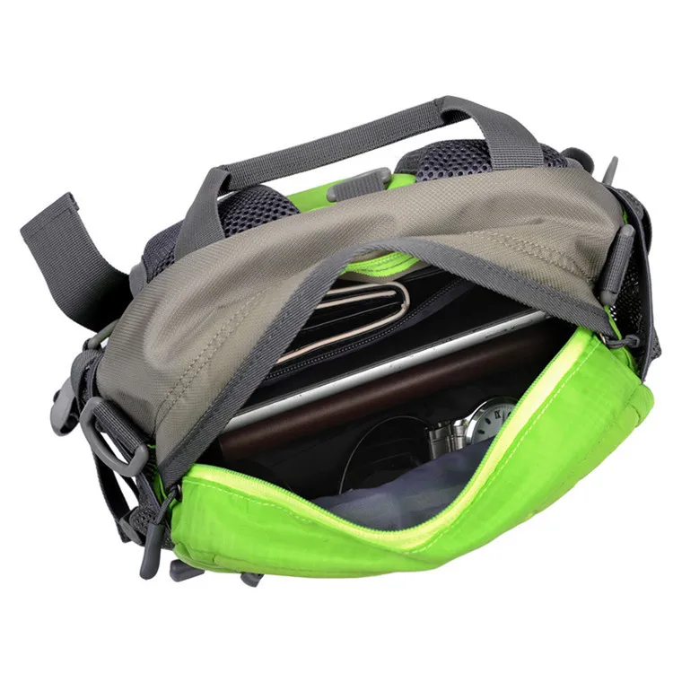 Multifunctional running bags waterproof waist 2 water bottle bag,trail running climbing fitness backpack for men women,no bottle
