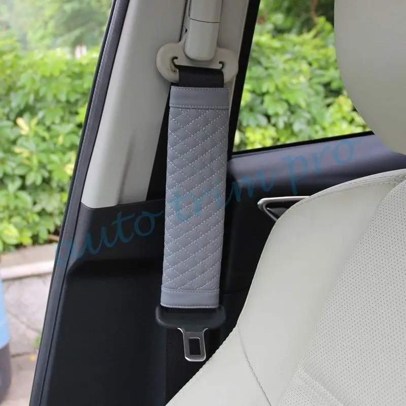 

2X Inner Accessories Car Seat Belt Cover Harness Protect Belt Soft Shoulder Pads