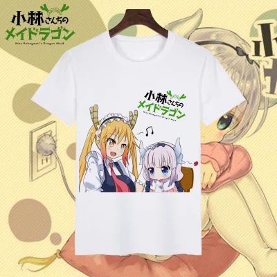 Аниме Сан Кобаяси-Сан-Чи нет горничной Дракон Футболка Кобаяши: спешлы Мужская