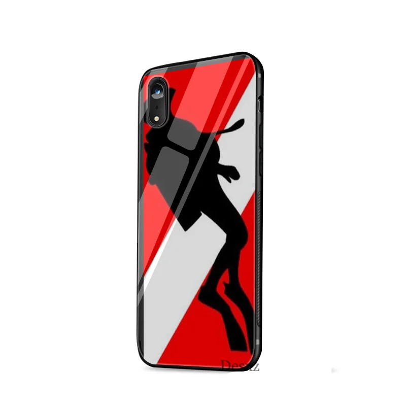 Чехол Desxz из закаленного стекла для iPhone X XS Max XR 6 6s 7 8 Plus 5 5S SE чехол s Анти-падение