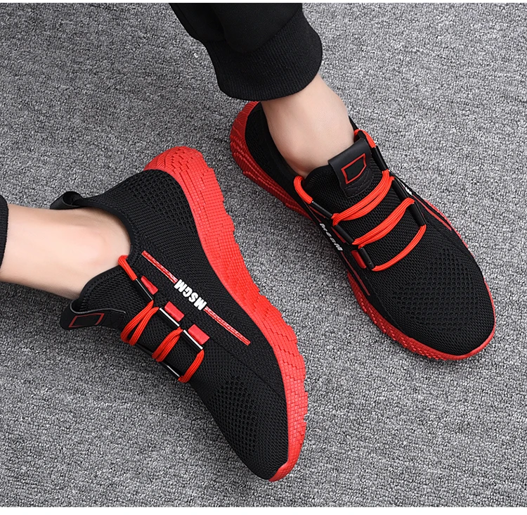 Марка vesonal/Новинка года; сетчатые мужские туфли Flyknit; Повседневные Легкие дышащие удобные мужские кроссовки для прогулок; теннисная обувь