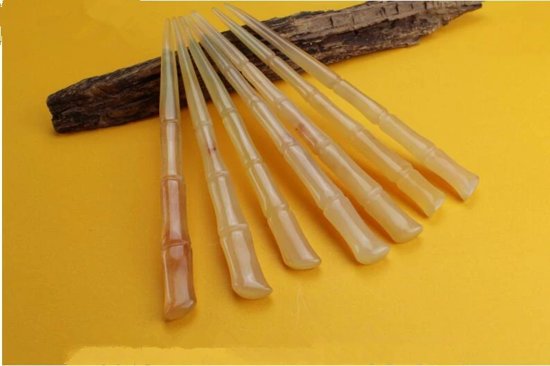 2019 Горячая продажа 1 шт ручной работы Рог бамбук Стайлинг аксессуар головной убор