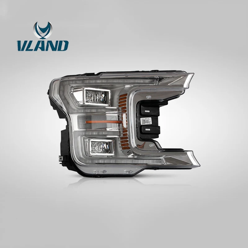 Vland Factory автомобильные аксессуары Головной фонарь для Ford Raptor F150-UP полный светодиодный светильник на голову с последовательным индикатором