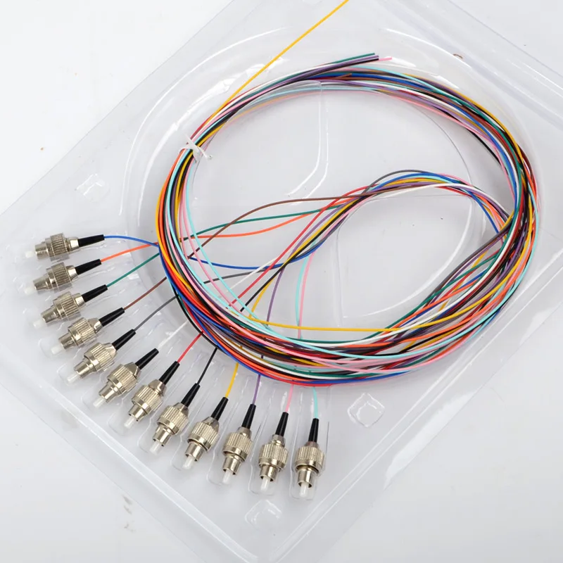 12-жильный волоконно-оптический пакет Pigtail FC 12 цветов 0 9 одномодовый FTTH SM 9/125 1