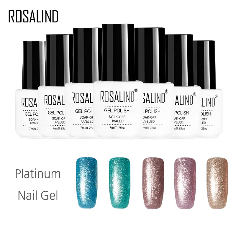 7ml Holographic Nail Gel Polish Laser Glitter Sequins Stripe Varnish Soak Off UV Lacquer | Красота и здоровье