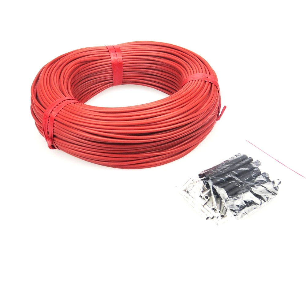 50M 12K 33Ohm/m нагревательный кабель из углеродного волокна для системы напольного