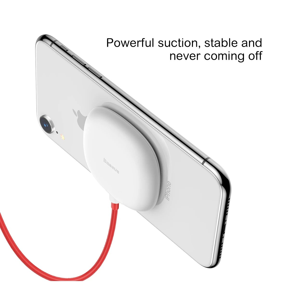 Baseus паук присоски Беспроводной Зарядное устройство для iPhone XR XS Max Портативный