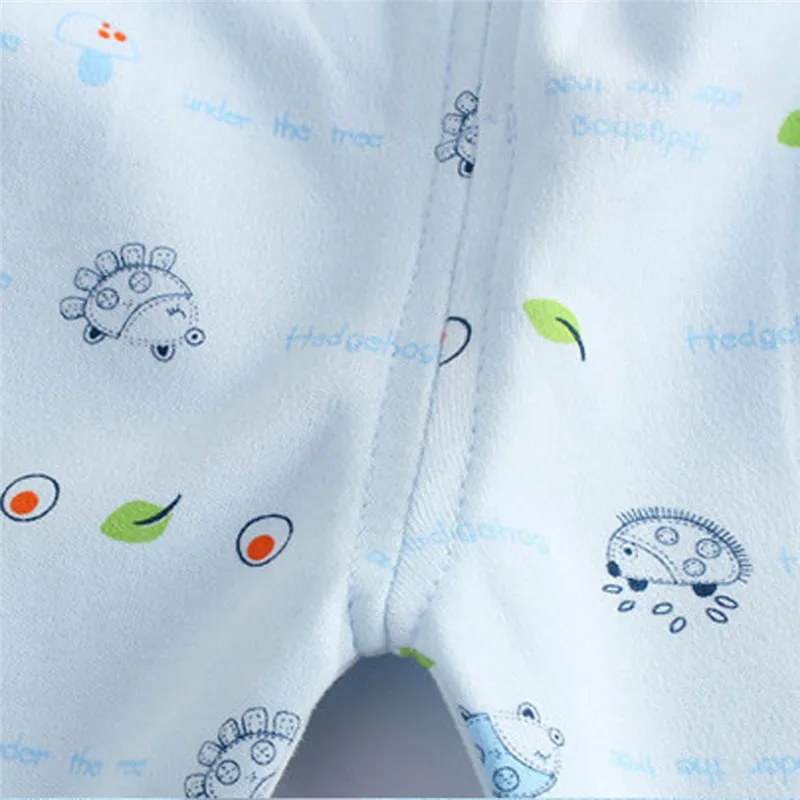 

5PCS Newborn Baby Boy Girl Cartoon Long Sleeve Tops+Hat+Pants +Bib Outfit Set ubranka dla niemowlat #3j15