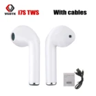 Tws-наушники i7s, беспроводные Bluetooth-наушники, гарнитура с микрофоном и кабелем для смартфонов apple, xiaomi, hauwei