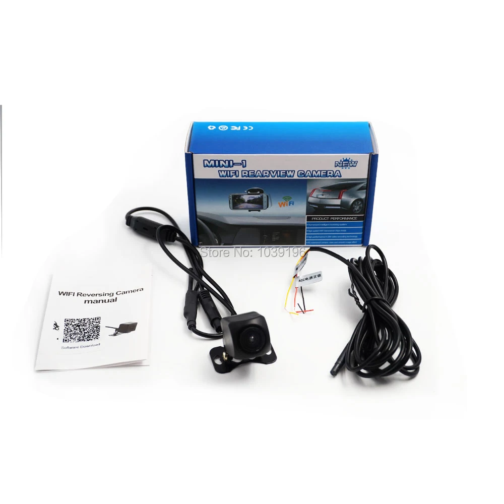 

Newest Car Rear View Camera Automobile WiFi Wireless Reverse HD 150 Degree Night Vision Backup Camera For Iphone IOS Android