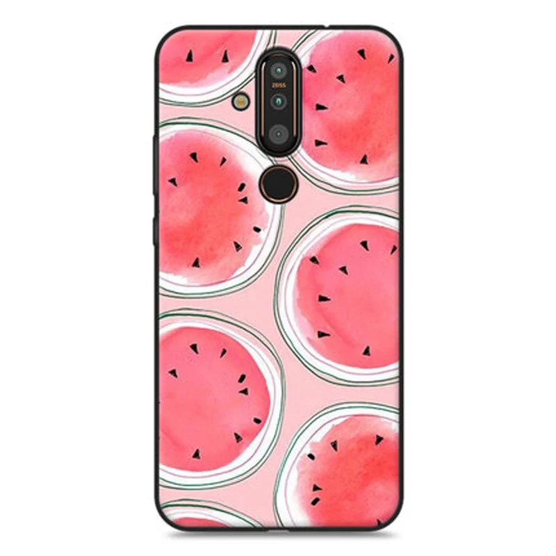 Чехол Funda для Nokia 8 1 plus мягкие силиконовые чехлы из ТПУ с мультяшным рисунком + 2019