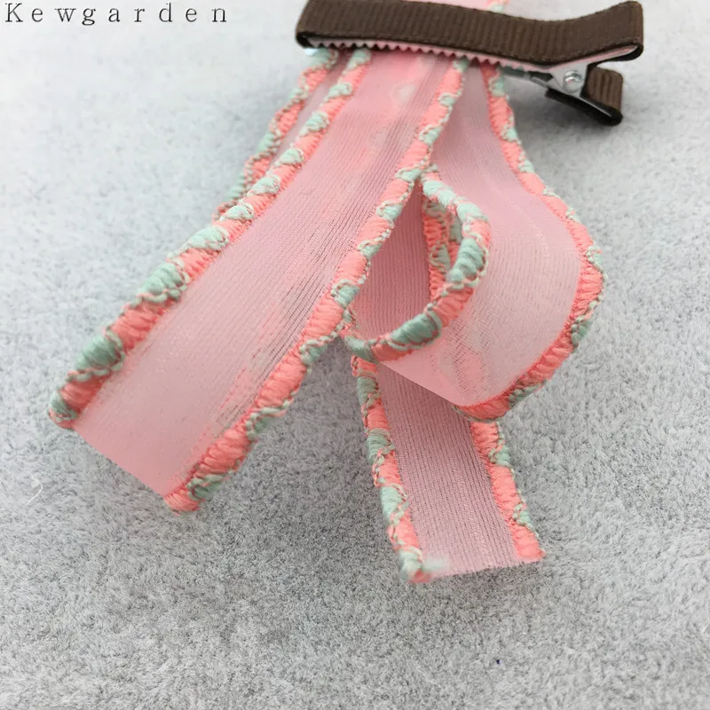 Kewgarden 15mm 1.5cm Double Colours Side Yarn Ribbon DIY Bowknot Accessories Satin ribbons handmade tape 6m/lot | Дом и сад