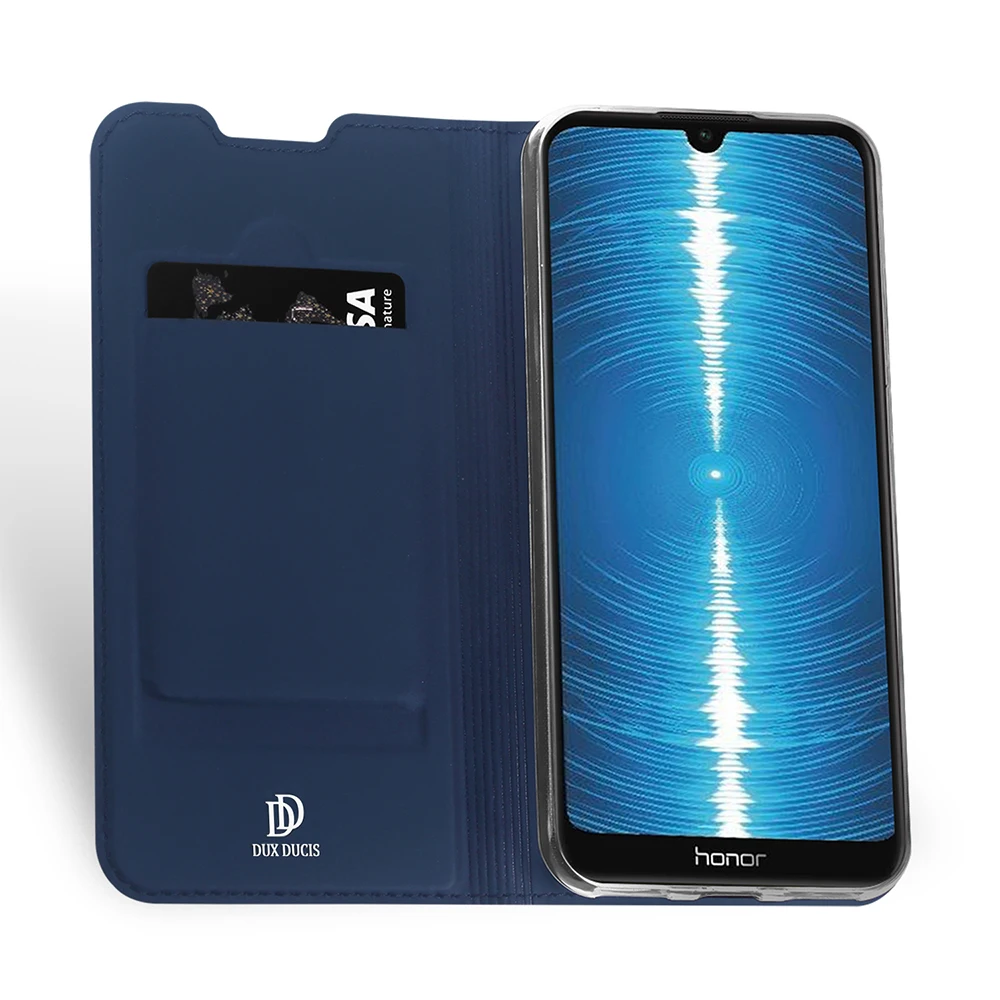 DUX DUCIS флип чехлы для huawei Honor 8A Роскошные из искусственной кожи Флип кошелек