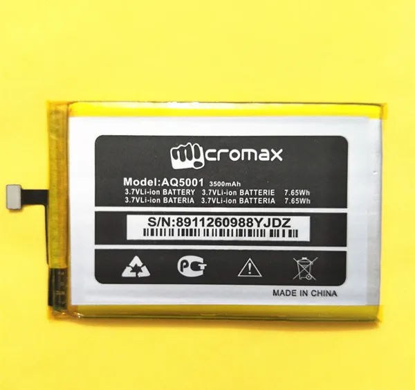 АЗК Новый Батарея Для Micromax AQ5001 3500 мА/ч 3 7 v 7.65wh высокое качество Мобильный телефон
