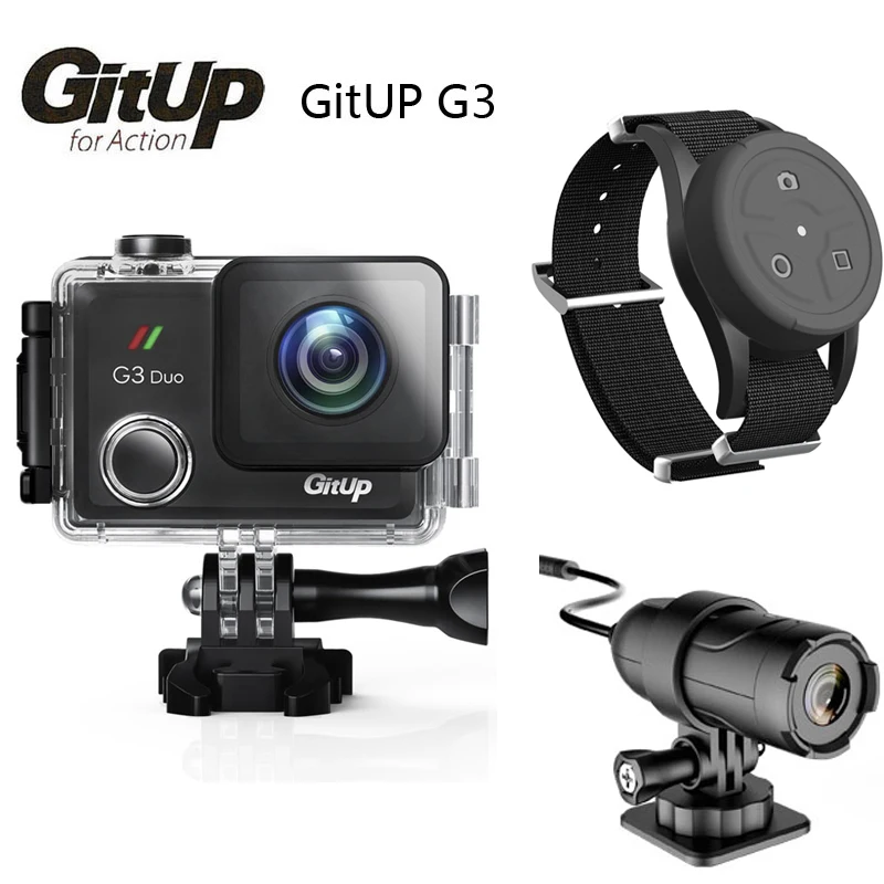 Экшн камера GitUp G3 Duo Git3 компактная 2K Wi Fi 2 0 градусов объектив Pro Pack G сенсор