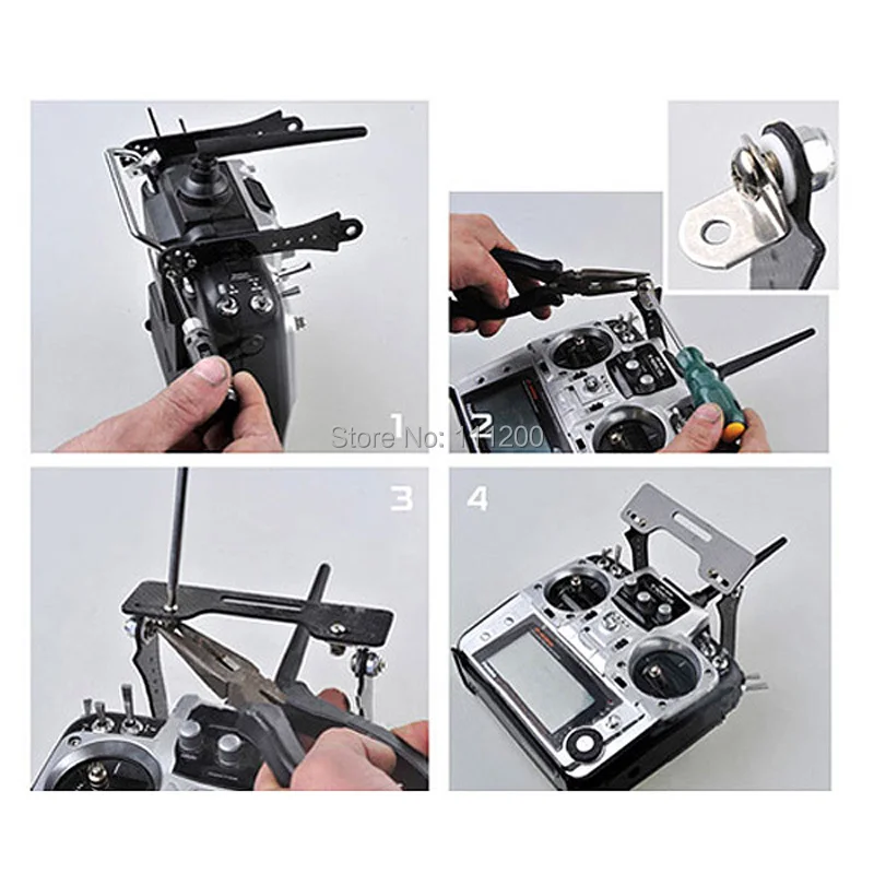 

High Quality 7-8 inch Glass Fiber FPV Monitor Mount Holder/Display Mounting Bracket for Futaba 9c 10c JR 9c WFLY transmitter