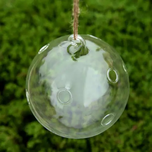 1PCS Home Garden Clear Glass Flower Hanging Vase Planter Terrarium New Green Decoration Container | Дом и сад