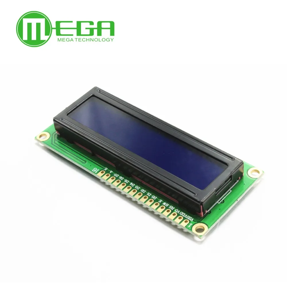 5 шт./лот LCD 1602 синий экран с подсветкой ЖК дисплей 1602A 5v|lcd 1602|lcd bluelcd1602 lcd |