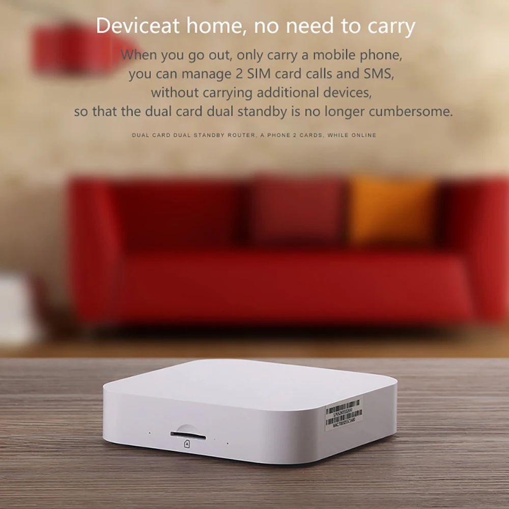Новейший мини роутер 4G с двумя sim картами для iOS и Android не требует переноски