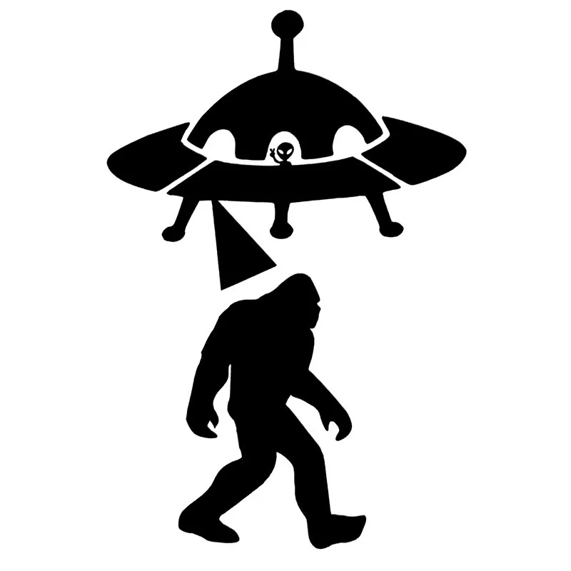 9 6 см * 14 4 Снежный похищения НЛО чужой Bigfoot автомобиль Стикеры винил|sticker vinyl|car