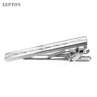 lepton mens business skinny tie clip pins silver color metal simple necktie tie bar clasp accessories for mens suit nice gift