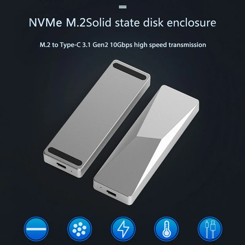 Blueendless портативный ssd жесткий диск Корпус usb 3,1 type c к M.2 NVMe PCIE msata корпус жесткого диска алюминиевый корпус ssd