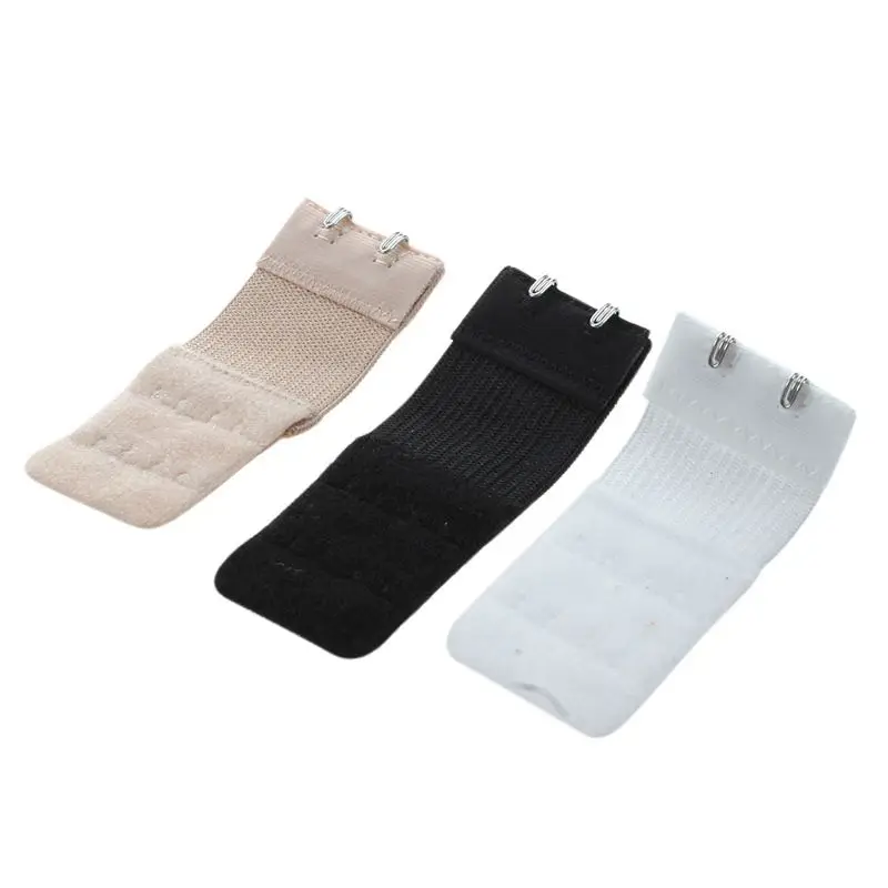 SODIAL (R) 3 шт Женский Ассорти Цвет 2 ряд крючков лента для глаз бюстгальтер ремень