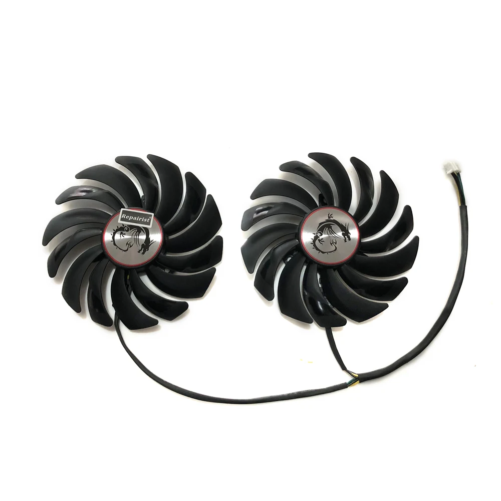

2pcs/lot gtx1080 gtx1070 gtx1060 gpu cooler Fans Video Card fan For MSI GTX 1080/1070/1060 GAMING GPU Graphics Card Cooling