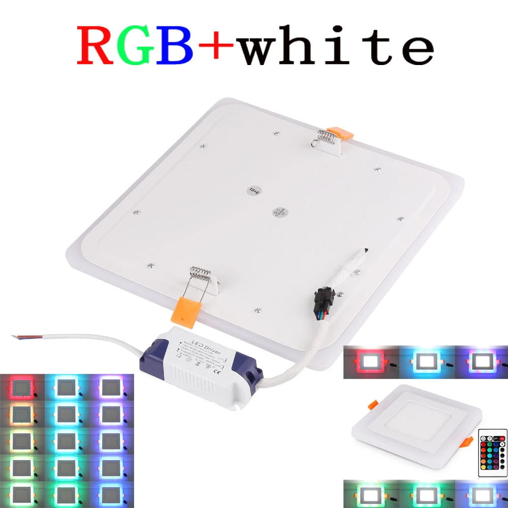 Супер яркий светодиодный светильник/поверхность 6 Вт 24 RGB Светодиодная
