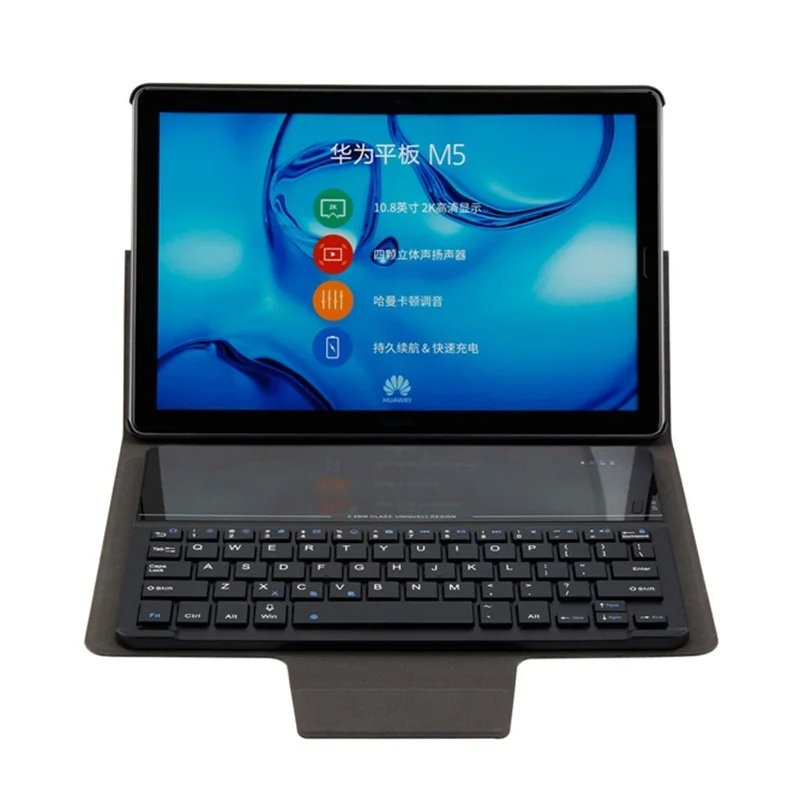 

Kemile PU Leather Case For Huawei MediaPad M5 10.8" CRM-AL09 CRM-W09 W Wireless Bluetooth Keyboard For Huawei MediaPad M5 10 pro