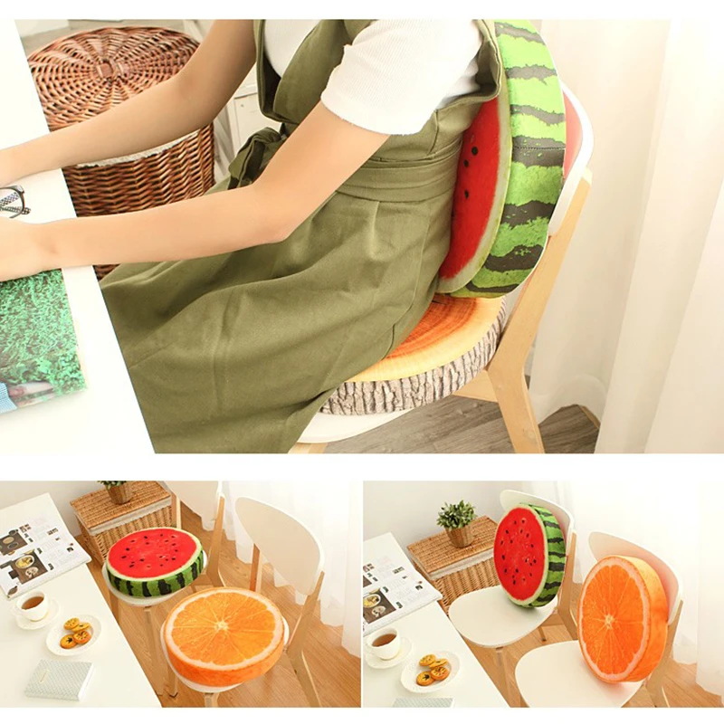 Creative 3D fruit PP cotton Pillows Office chair cushions sofa Blankets home decoration almofadas Gifts 40x40cm | Дом и сад