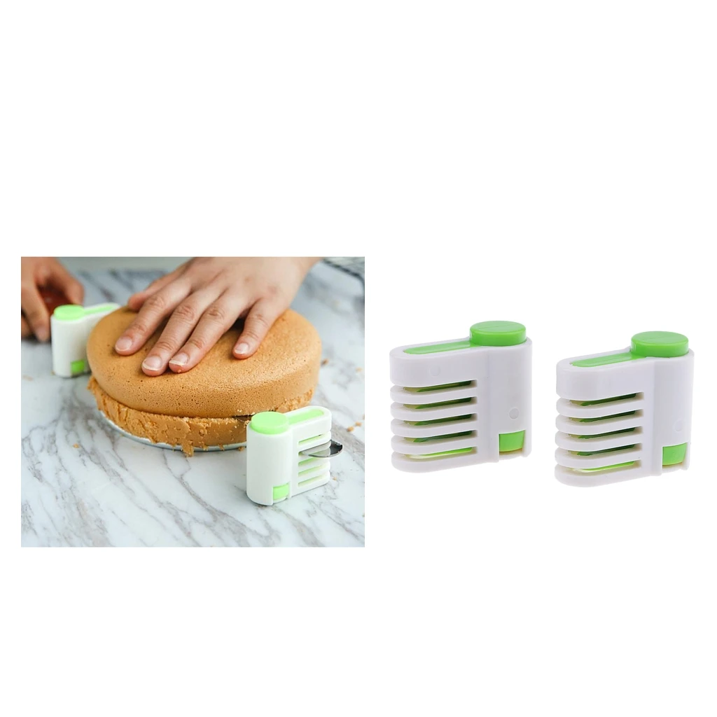 2 Pieces 5 Layers DIY Cake Bread Slicer Leveler Cutter Cup Fixer Tools Kitchen Decorating | Дом и сад