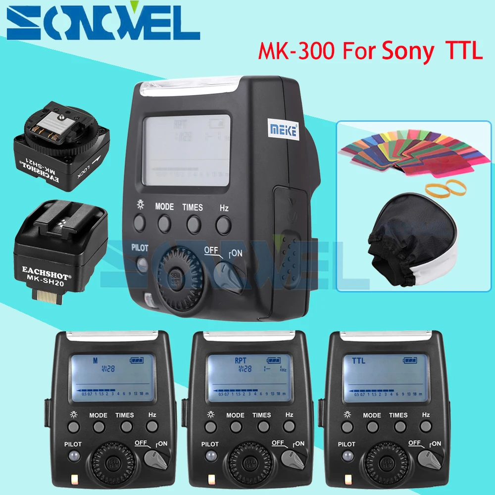 Светодиодный светильник Meike для Sony NEX3 NEX5 NEX6 A9 A7 A7RII A7S A6000 A6300 A6500 A33 A55 A58 A77 A99 с ЖК