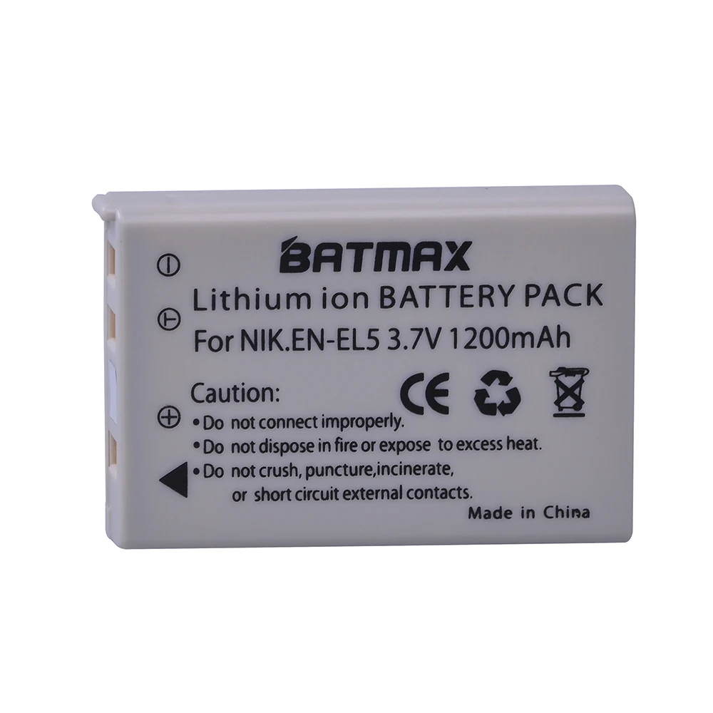 Batmax 1 шт. аккумулятор ENEL5 с разъемом USB Двухканальное зарядное устройство для NIKON