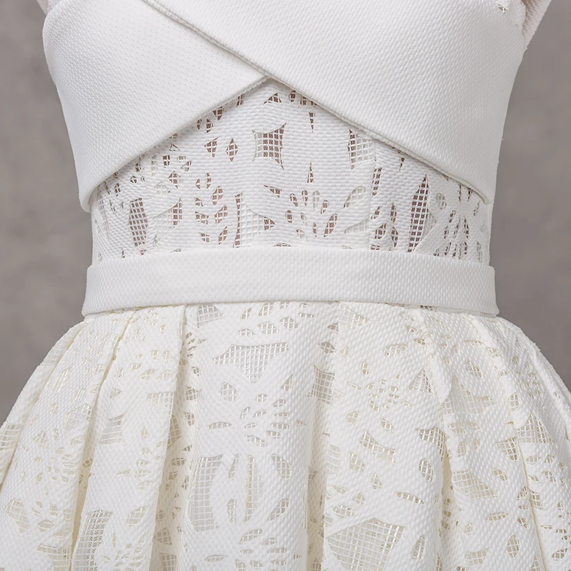 Новое винтажное эластичное платье А силуэта с эффектом памяти и вырезами крест