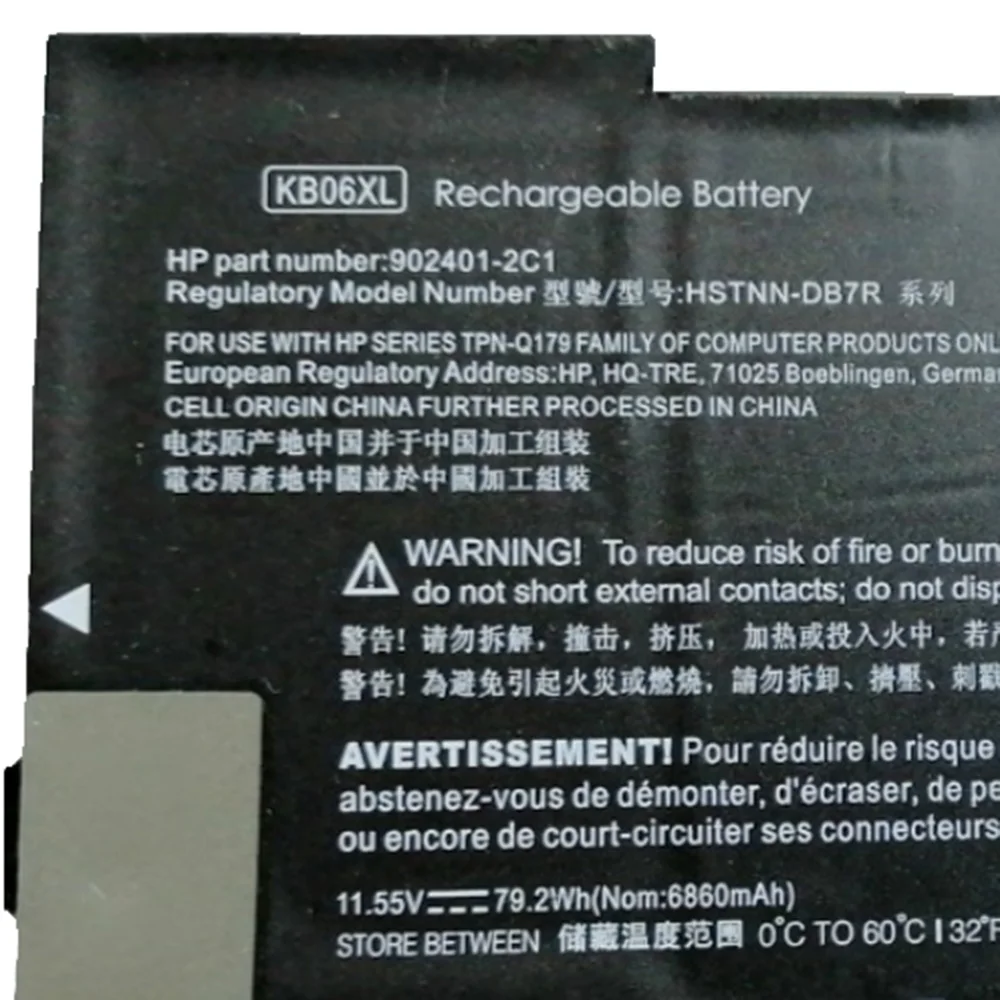 11 55 V 79.2WH KB06XL оригинальный ноутбук Батарея для HP X360 15-BL002XX Z6K96EA Z6K97EA Z6K99EA Z6L00EA HSTNN-DB7R