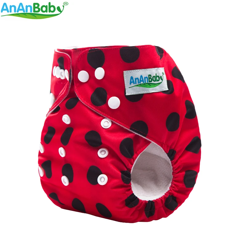 {AnAnBaby} Новые детские подгузники с принтом многоразовые и моющиеся все в одном
