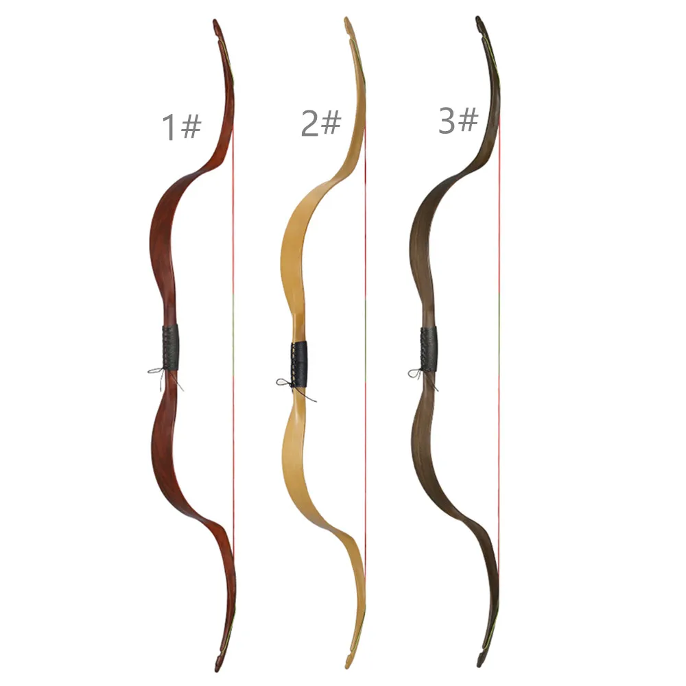 

1Pc Traditional Long Bow ET-4 Traditional Bow 48 inch 3 Color Archery Recurve Bow Adult Archery Long Bow 18 lbs Free Shipping