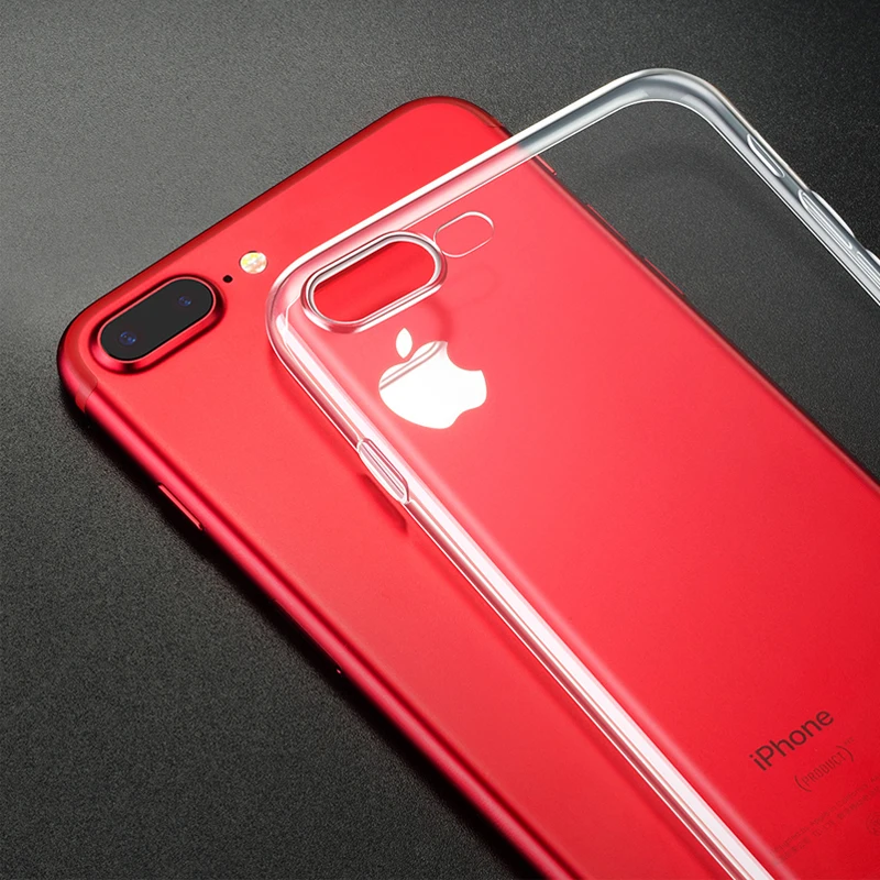 Ультра тонкий прозрачный чехол для iPhone X 10 Xs Max Xr 5 5S Чехлы мягкие из кожи TPU 6/6 S 7 8