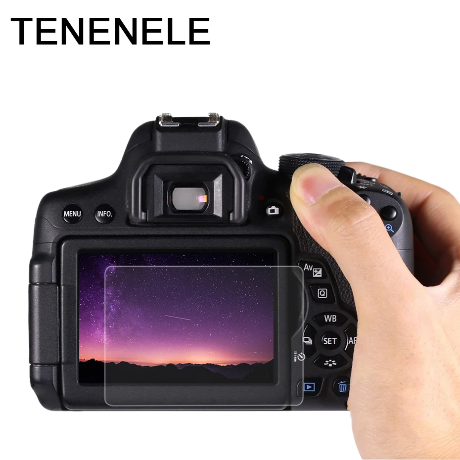 TENENELE защита для экрана Canon EOS 200D Rebel SL2 закаленное стекло ЖК защитная пленка HD